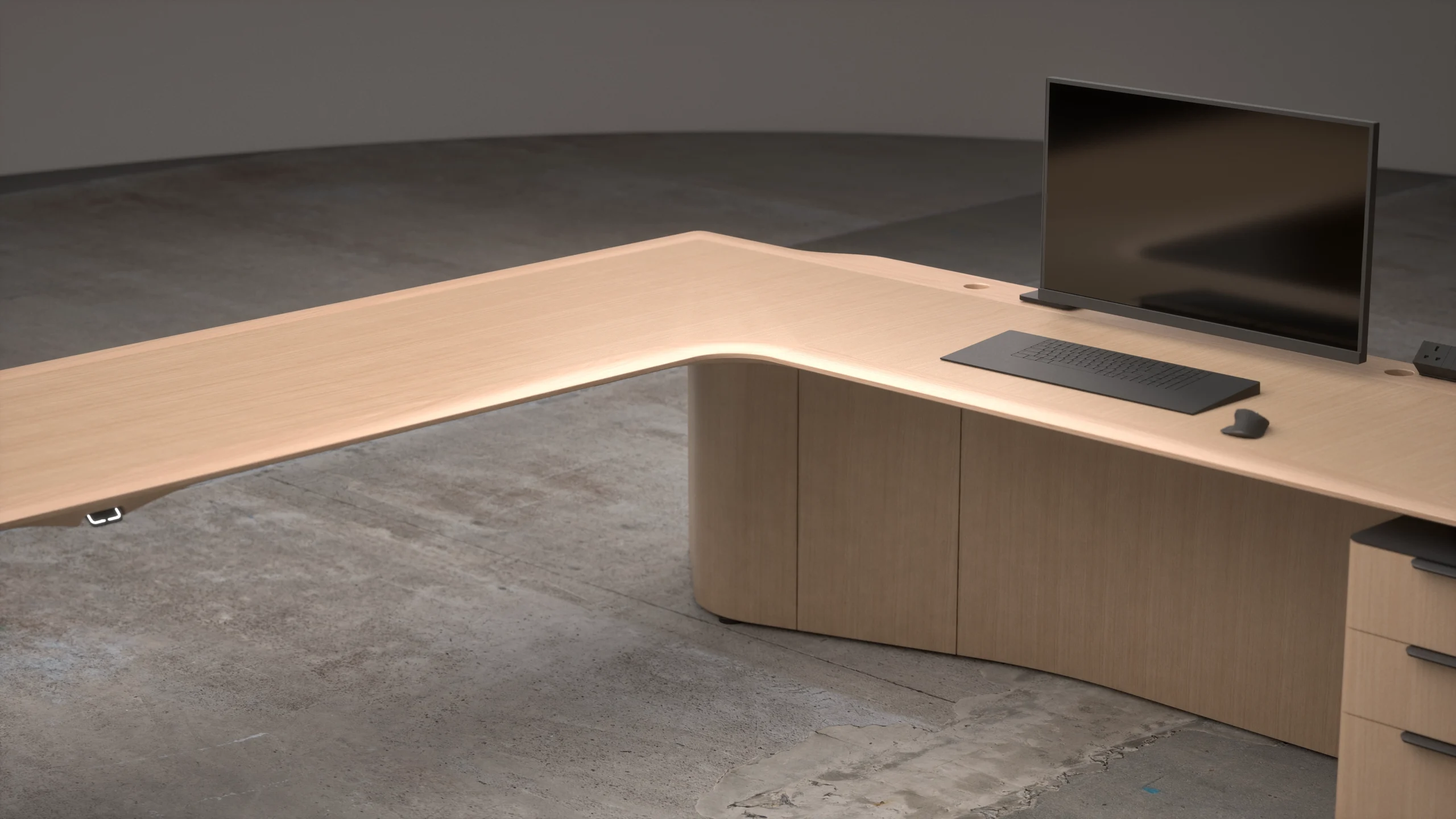 Detail image of Obsidian Desk